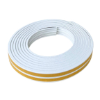 Joint isolant portes et fenêtres profil E/ blanc / 6 m