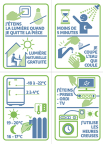 4 stickers eco gestes