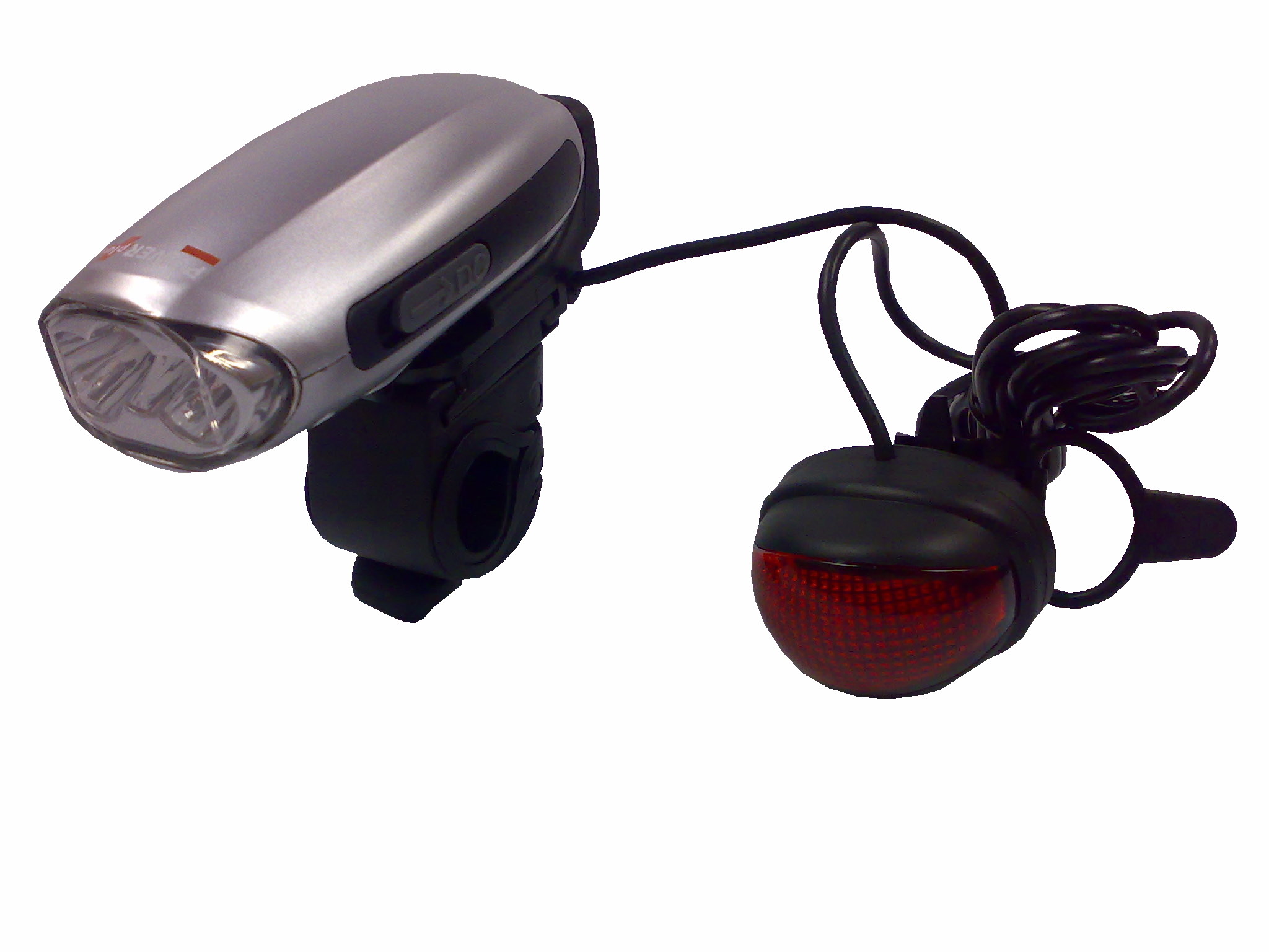 Dynamo Lampe LAMPE VELO DYNAMO 3 LED - ECLAIRAGE AVANT ET ARRIERE / SWALLOW - Eqwergy