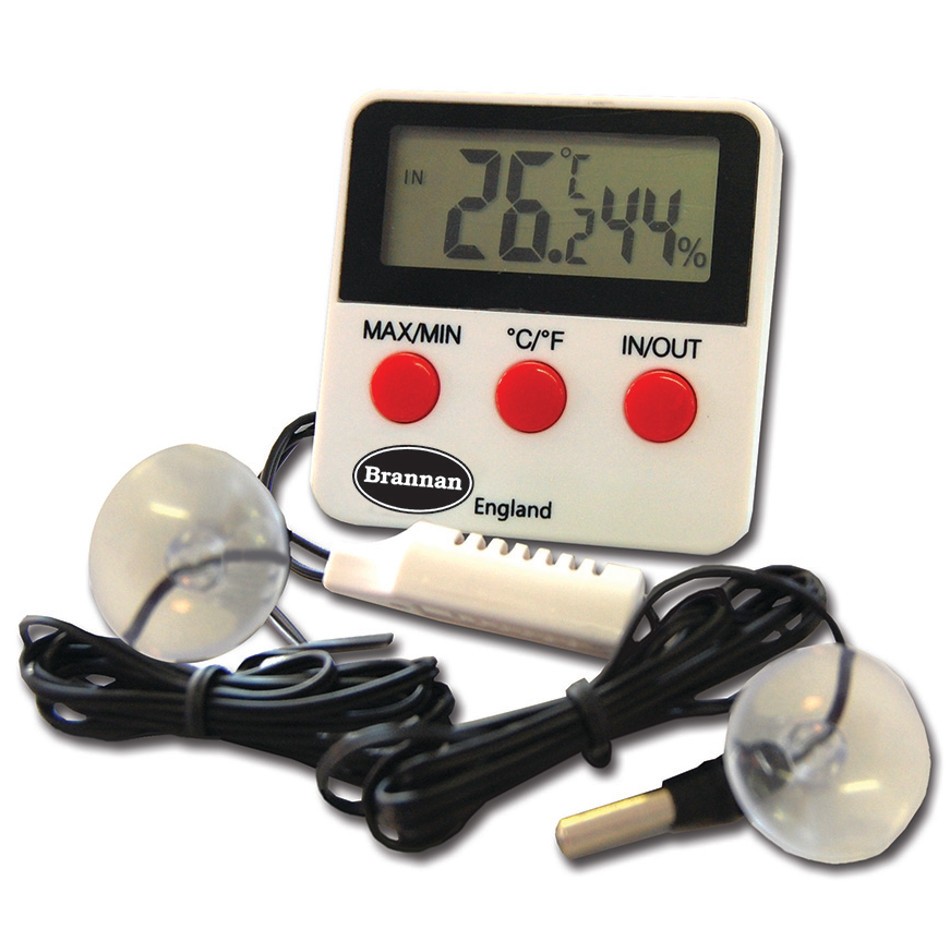 THERMOMÈTRE - HYGROMÈTRE DIGITAL AVEC SONDES - Eqwergy