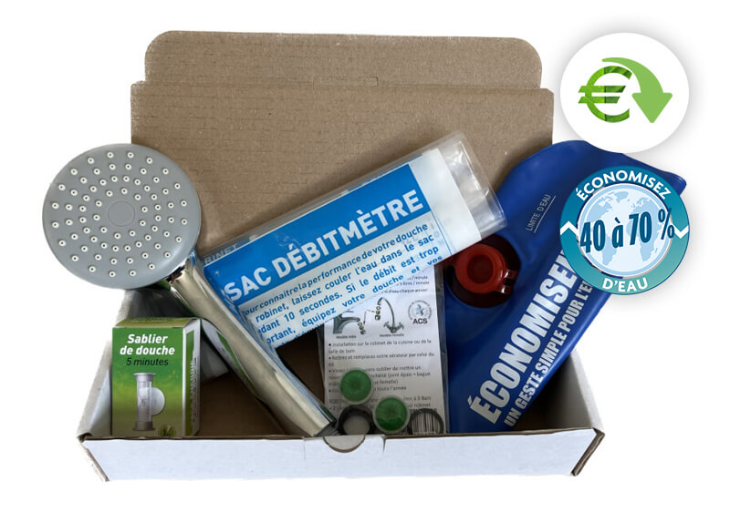 Kit hydro économes et consommation d'eau réduite